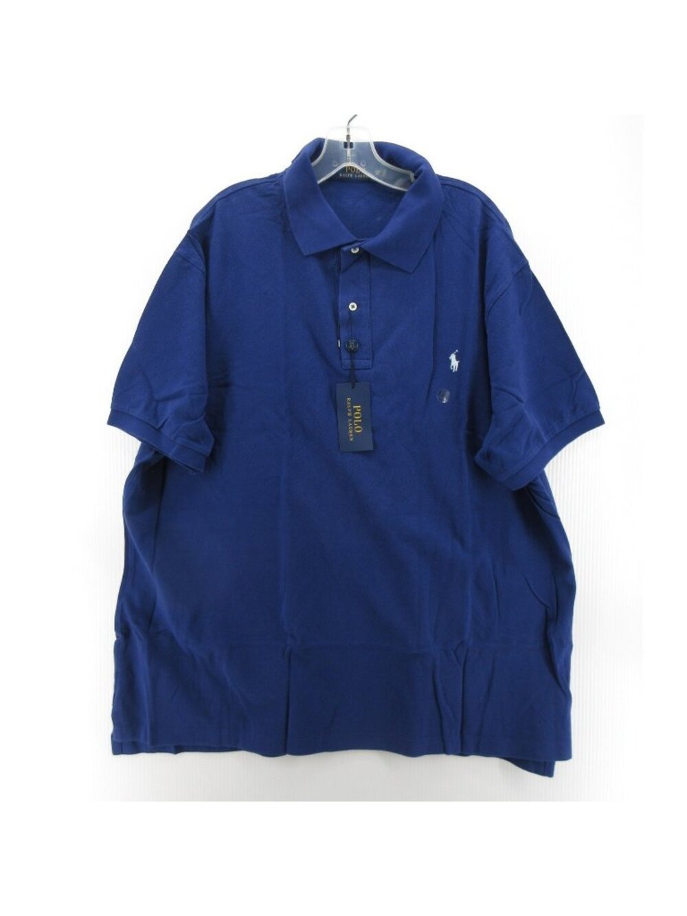 Polo Ralph Lauren Polo Shirt 2XB Big Weathered Mesh Classic White Pony